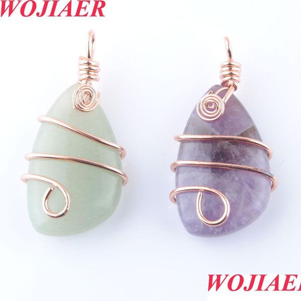 pendant necklaces natural stone copper wire wrap pendant irregar bead rose gold necklace for women men reiki healing jewelry gift bo dh5lx, Silver
pendant necklaces natural stone copper wire wrap pendant irregar bead rose gold necklace for women men reiki healing jewelry gift bo dh5lx, Silver
