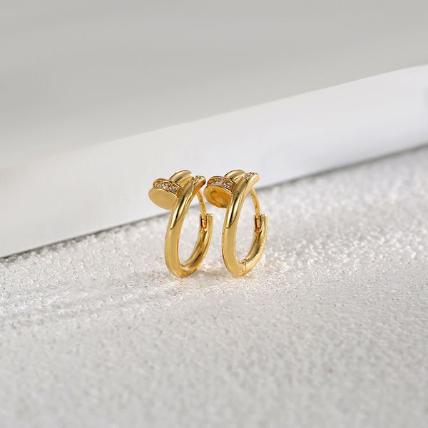 high grade nails earrings stainless steel zircon earrings women's net red jewelry, Golden;silver
high grade nails earrings stainless steel zircon earrings women's net red jewelry, Golden;silver