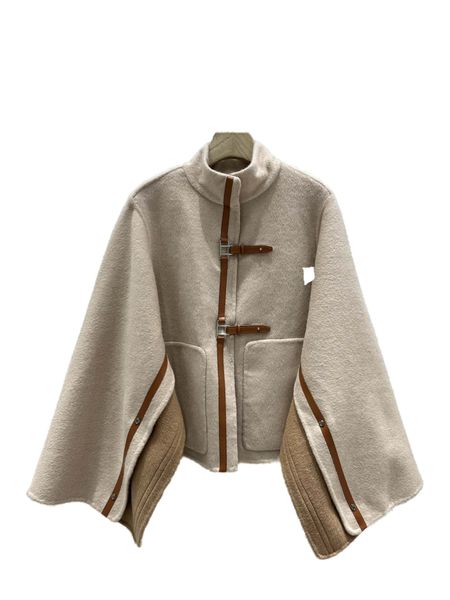 autumn and winter popular cloak handmade double-sided cashmere color elegant intellectual shawl coat, Black;brown
autumn and winter popular cloak handmade double-sided cashmere color elegant intellectual shawl coat, Black;brown