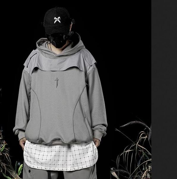 autumn vacation two pieces of patchwork hoodie men loose casual reflective jumper gray, Black
autumn vacation two pieces of patchwork hoodie men loose casual reflective jumper gray, Black