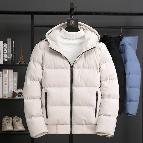 men's down parkas winter cotton padded jacket for men korean fashion slim and thickened short coat cotton padded jacket handsome winter, Black
men's down parkas winter cotton padded jacket for men korean fashion slim and thickened short coat cotton padded jacket handsome winter, Black