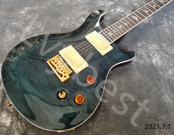 lvycustomized electric guitar 6 strings quilt flame deep blue color gold parts hh pickups
lvycustomized electric guitar 6 strings quilt flame deep blue color gold parts hh pickups