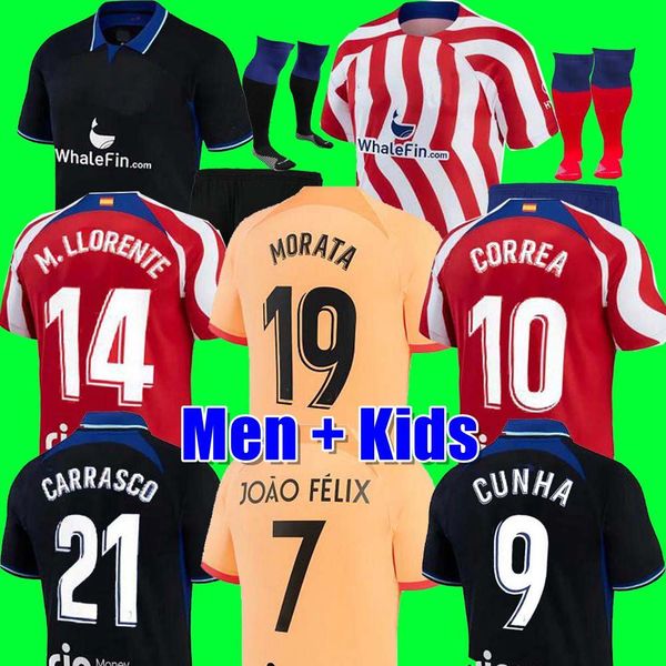 soccer jerseys 22 23 joao felix home 2022 2023 m. llorente correa camiseta football shirts uniforms away kids kit griezmann r. de paul cunha, Black;yellow
soccer jerseys 22 23 joao felix home 2022 2023 m. llorente correa camiseta football shirts uniforms away kids kit griezmann r. de paul cunha, Black;yellow