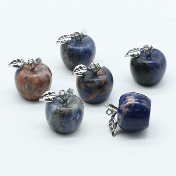 wholesale colourful natural crystals carving apple sodalite stone different material crystal apple for decoration, Silver
wholesale colourful natural crystals carving apple sodalite stone different material crystal apple for decoration, Silver