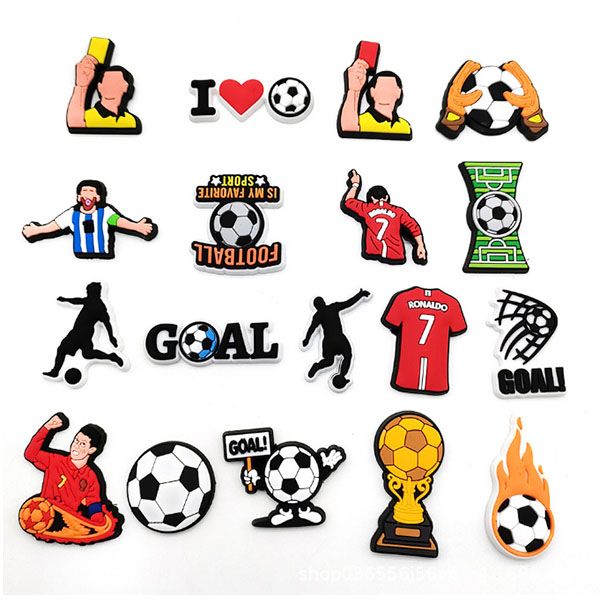 football shoes charms buckle world cup decorative buckle soft rubber personalized garden shoe accessories sports series, White;pink
football shoes charms buckle world cup decorative buckle soft rubber personalized garden shoe accessories sports series, White;pink