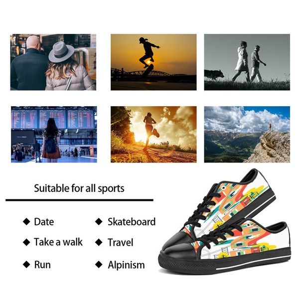 men women diy custom shoes low canvas skateboard sneakers triple black customization uv printing sports sneakers kele319
men women diy custom shoes low canvas skateboard sneakers triple black customization uv printing sports sneakers kele319