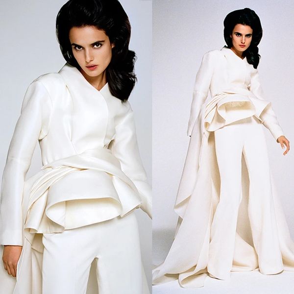 african chic evening dresses jumpsuits v neck long sleeve prom dress ruffles skirts gown custom made party birthday robes, Black
african chic evening dresses jumpsuits v neck long sleeve prom dress ruffles skirts gown custom made party birthday robes, Black