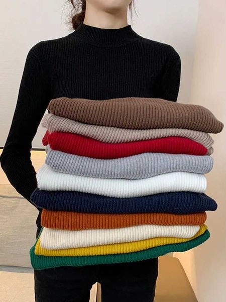 women's sweaters jmprs simple women sweater winter stand collar fashion sweater elastic knitted ladies jumper casual solid black female, White;black
women's sweaters jmprs simple women sweater winter stand collar fashion sweater elastic knitted ladies jumper casual solid black female, White;black