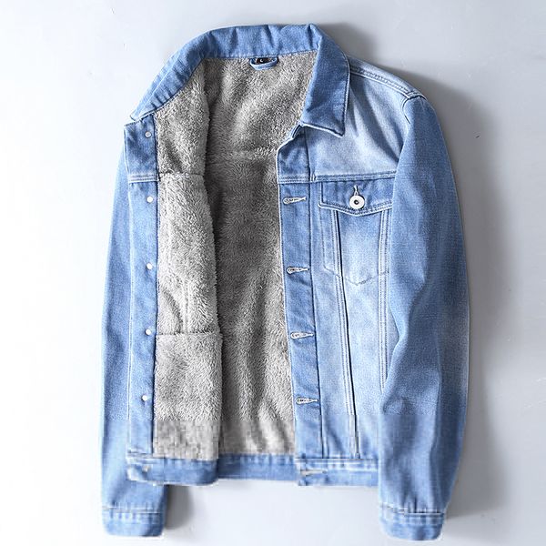 men's jackets winter men's fleece denim jacket solid color classic casual fashion velvet thickened warm coat male brand clothing 2, Black;brown
men's jackets winter men's fleece denim jacket solid color classic casual fashion velvet thickened warm coat male brand clothing 2, Black;brown