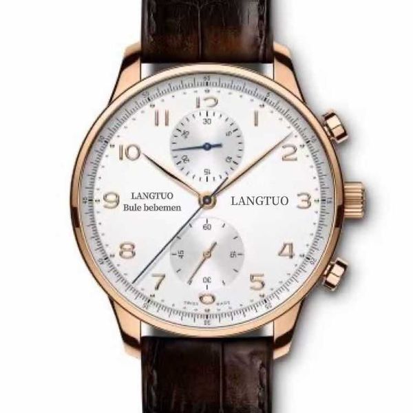 iwc watch pilot luxury designer mechanical watch man langtuo swiss fully automatic men's multi-functional portuguese belt business leis, Slivery;black
iwc watch pilot luxury designer mechanical watch man langtuo swiss fully automatic men's multi-functional portuguese belt business leis, Slivery;black