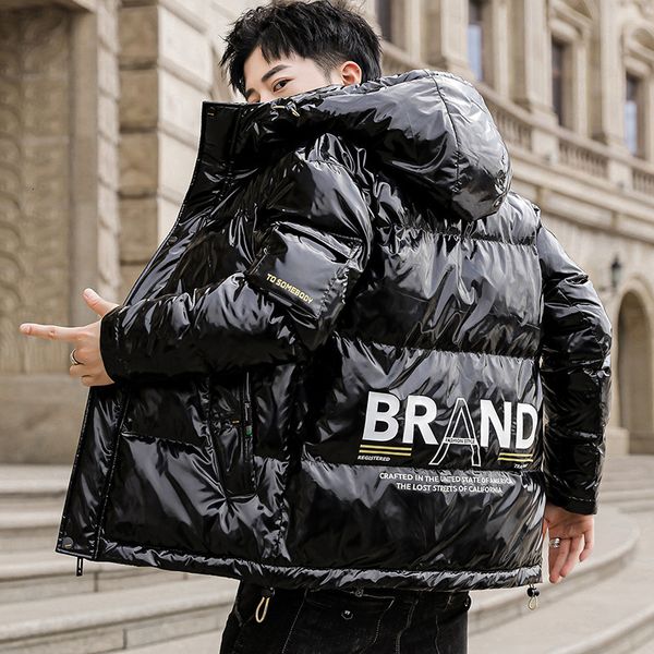 men's wool blends men's winter jackets down cotton thick warm hoodies coats casual outdoor reflective shiny leather wear jackets w, Black
men's wool blends men's winter jackets down cotton thick warm hoodies coats casual outdoor reflective shiny leather wear jackets w, Black