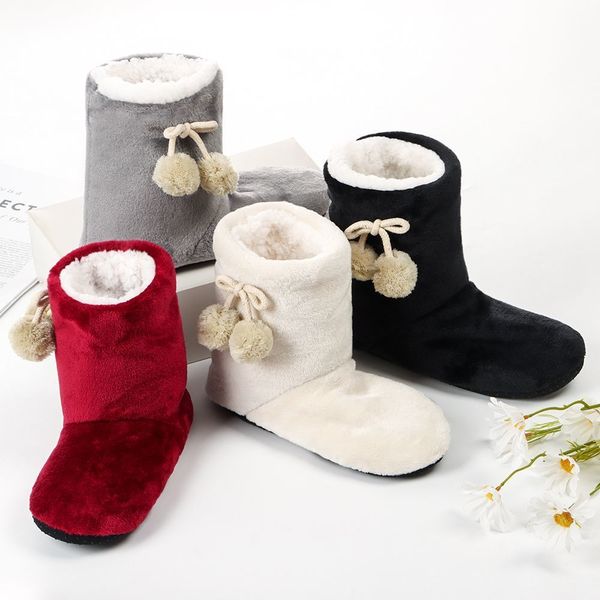 slippers nonslip women thickening coral fleece ladies indoor full bootie boots high floor faux fur memory foam 221124, Black
slippers nonslip women thickening coral fleece ladies indoor full bootie boots high floor faux fur memory foam 221124, Black