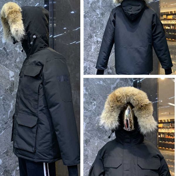 winter jacket man park down coat big real wolf skin hooded style fashion warm leisure windproof and waterproof jackets keep, Black
winter jacket man park down coat big real wolf skin hooded style fashion warm leisure windproof and waterproof jackets keep, Black