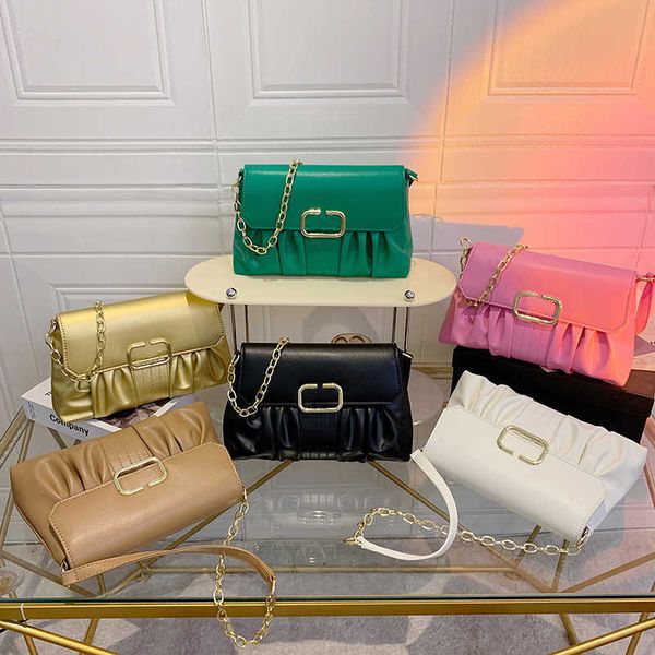 designer metal bags summer style pleated bag women's fashion texture single shoulder messenger bags pochette
designer metal bags summer style pleated bag women's fashion texture single shoulder messenger bags pochette