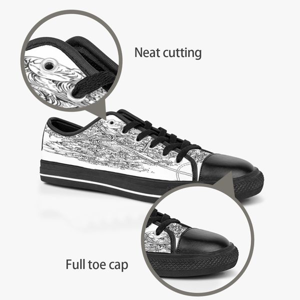 custom shoes classic canvas low cut skateboard casual triple black accept customization uv printing low mens womens sports sneakers breathab
custom shoes classic canvas low cut skateboard casual triple black accept customization uv printing low mens womens sports sneakers breathab