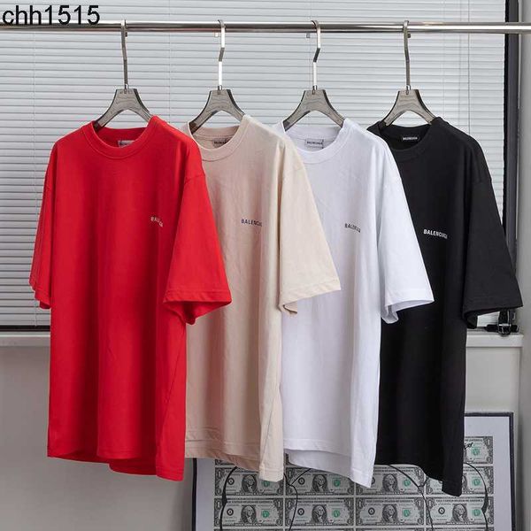 correct 2023ss spring and summer new trend balenciga back letter loose and versatile short sleeve t-shirt for men and women, White;black
correct 2023ss spring and summer new trend balenciga back letter loose and versatile short sleeve t-shirt for men and women, White;black