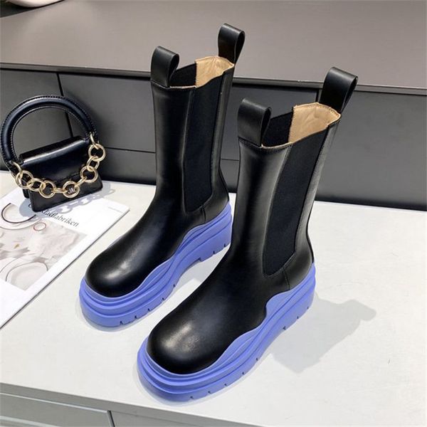 designer boots tire boot women platform high low bootiess candy color ankle haif cowskin zipper shoes chunky winter rubber shoes, Black
designer boots tire boot women platform high low bootiess candy color ankle haif cowskin zipper shoes chunky winter rubber shoes, Black