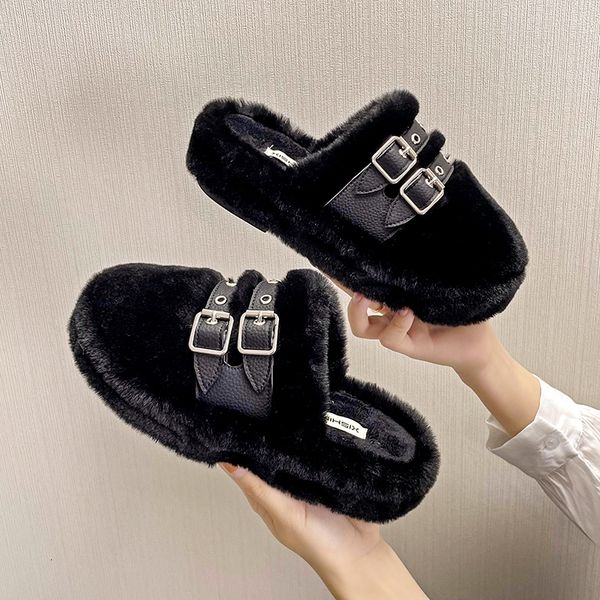 slippers fur slippers winter warm home fluffy mules luxury women cute indoor home slippers elegant platform flats luxury zapatos mujer 22112, Black
slippers fur slippers winter warm home fluffy mules luxury women cute indoor home slippers elegant platform flats luxury zapatos mujer 22112, Black