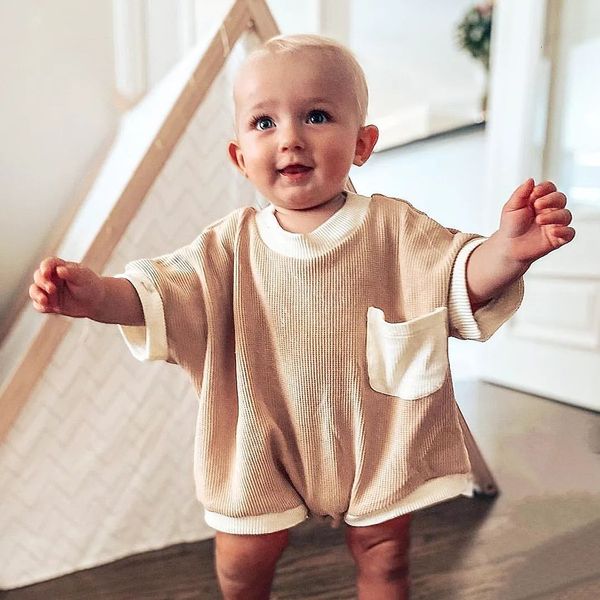 rompers summer born infant cotton short sleeve baby boys girls clothes onepiece fashion clothing 221125, Blue
rompers summer born infant cotton short sleeve baby boys girls clothes onepiece fashion clothing 221125, Blue