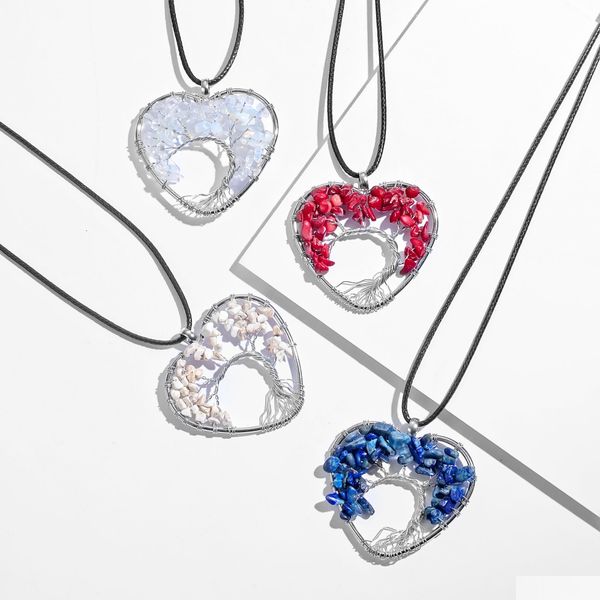 pendant necklaces tree of life chakra necklace pendant heartshaped 7 chakras natural gemstone handmade necklaces for women men drop dhit2, Silver
pendant necklaces tree of life chakra necklace pendant heartshaped 7 chakras natural gemstone handmade necklaces for women men drop dhit2, Silver