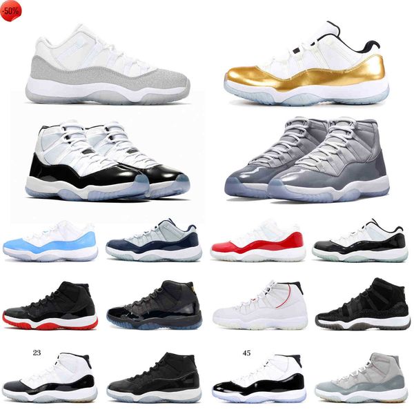 11 11s basketball shoes men women gamma blue low cool grey midnight navy concord 23 45 space jam bred cap and gown womens mens sneakers, Black
11 11s basketball shoes men women gamma blue low cool grey midnight navy concord 23 45 space jam bred cap and gown womens mens sneakers, Black
