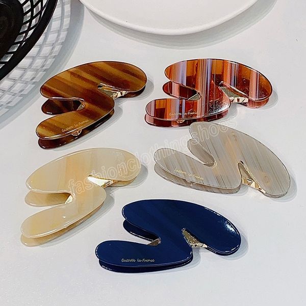 high-grade acetate s shape hair claw for women elegant hairpins hair clips fashion hair accessories, Slivery;white
high-grade acetate s shape hair claw for women elegant hairpins hair clips fashion hair accessories, Slivery;white