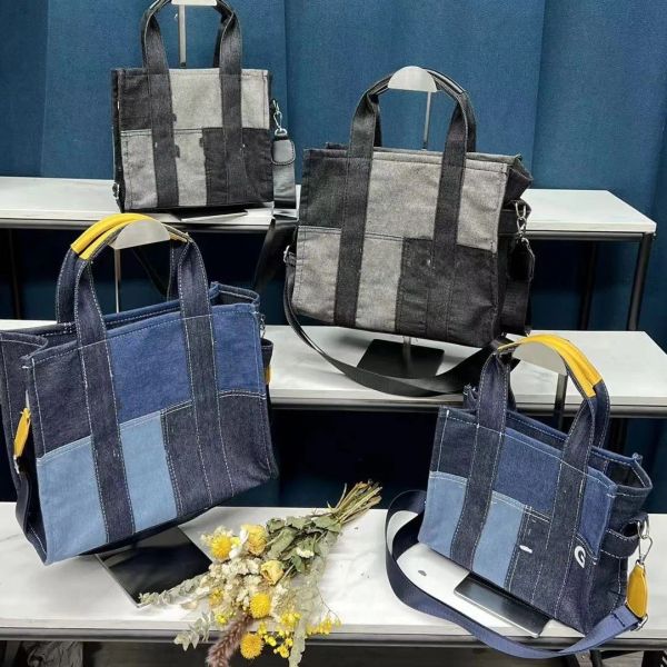 5a tote bag patchwork denim handbags women canvas shoulder bags fashion crossbody shoping bags metal zipper printed letters 3 sizes purse
5a tote bag patchwork denim handbags women canvas shoulder bags fashion crossbody shoping bags metal zipper printed letters 3 sizes purse