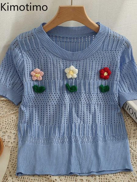 women's sweaters kimotimo sweet threedimensional flower pullover women 2022 summer hollow thin short sleeve sweater korean cute knitted, White;black
women's sweaters kimotimo sweet threedimensional flower pullover women 2022 summer hollow thin short sleeve sweater korean cute knitted, White;black