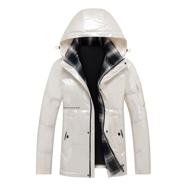 men's wool blends thick warm men's winter jacket solid color hooded parka outwear casual fashion waterproof glossy coat overcoat, Black
men's wool blends thick warm men's winter jacket solid color hooded parka outwear casual fashion waterproof glossy coat overcoat, Black