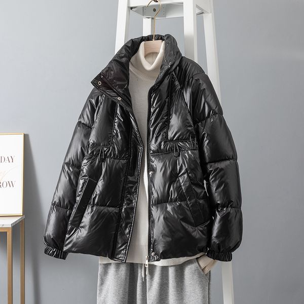 women's down parkas autumn winter thicken warm chic parka women casual sweety solid color pocket loose coat jackets outwear 221124, Black
women's down parkas autumn winter thicken warm chic parka women casual sweety solid color pocket loose coat jackets outwear 221124, Black