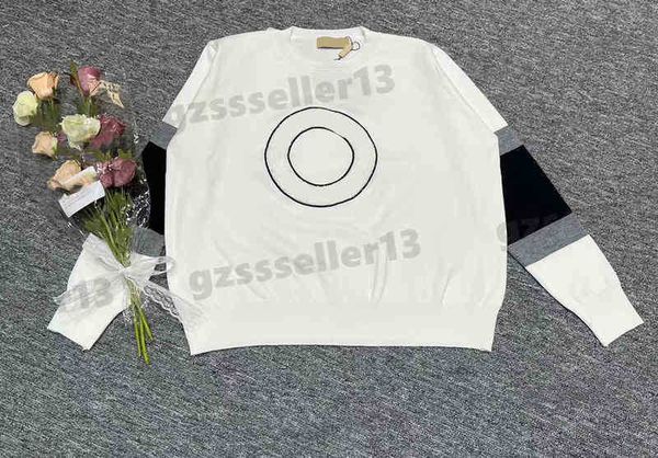 women sweaters chest letter logo print designer crew neck stitched sleeves sweater fashion brand womens clothing 4 colors 0912, White;black
women sweaters chest letter logo print designer crew neck stitched sleeves sweater fashion brand womens clothing 4 colors 0912, White;black