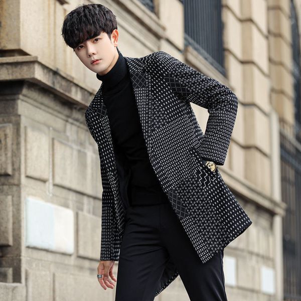 men's wool blends spring autumn fashion men's wool long coat jacket male slim fit cashmere overcoats outerwear woolen warm coats q, Black
men's wool blends spring autumn fashion men's wool long coat jacket male slim fit cashmere overcoats outerwear woolen warm coats q, Black