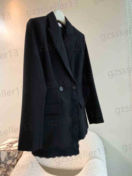 womens jacket luxury designer black wool lace trim blazer fashion brand lapel nipped waist 2 button casual jackets 0912, Black;brown
womens jacket luxury designer black wool lace trim blazer fashion brand lapel nipped waist 2 button casual jackets 0912, Black;brown