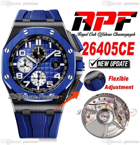 apf 2640 a3126 automatic chronograph mens watch 44mm ceramic case d-blue textured dial number markers rubber super edition puretime strap ex, Slivery;brown
apf 2640 a3126 automatic chronograph mens watch 44mm ceramic case d-blue textured dial number markers rubber super edition puretime strap ex, Slivery;brown