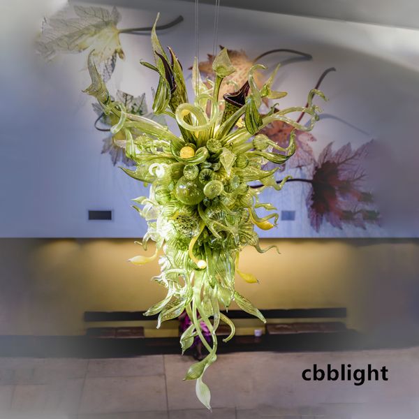 handmade blown glass chandelier lamps green color plant shape 24x48 inches borosilicate murano style glass chandeliers corridor stair ceilin
handmade blown glass chandelier lamps green color plant shape 24x48 inches borosilicate murano style glass chandeliers corridor stair ceilin