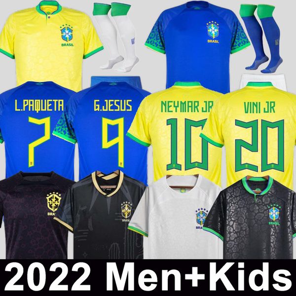 brazils 2022 2023 soccer jerseys camiseta de futbol paqueta raphinha football shirt maillots marquinhos vini jr silva brasil richarlison men, Black;yellow
brazils 2022 2023 soccer jerseys camiseta de futbol paqueta raphinha football shirt maillots marquinhos vini jr silva brasil richarlison men, Black;yellow
