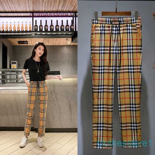 designer brand bbr pants classic vintage plaid women's british style slim casual nine point elastic high waist small leg 2022 autumn th, Black
designer brand bbr pants classic vintage plaid women's british style slim casual nine point elastic high waist small leg 2022 autumn th, Black