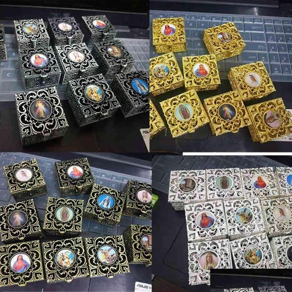 jewelry boxes rosary box metal zinc alloy highend gift leaky packaging drop delivery jewelry display dhft4, Black;white
jewelry boxes rosary box metal zinc alloy highend gift leaky packaging drop delivery jewelry display dhft4, Black;white