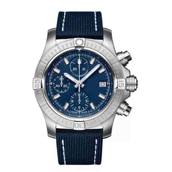chronograph aaaaa super avenger ii 1884 watches stainless steel bracelet sapphire glass black blue leather sports, Slivery;brown
chronograph aaaaa super avenger ii 1884 watches stainless steel bracelet sapphire glass black blue leather sports, Slivery;brown