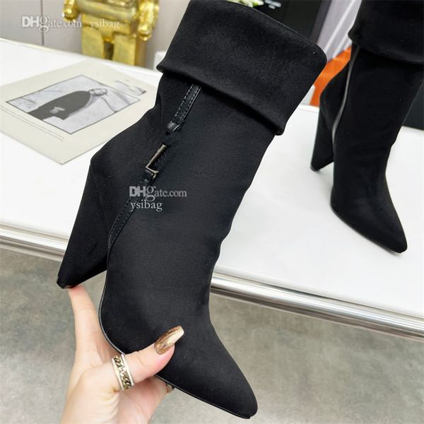 quality winter high designer boots leather yslity booties women ankle fashion luxury heel boot asff, Black
quality winter high designer boots leather yslity booties women ankle fashion luxury heel boot asff, Black