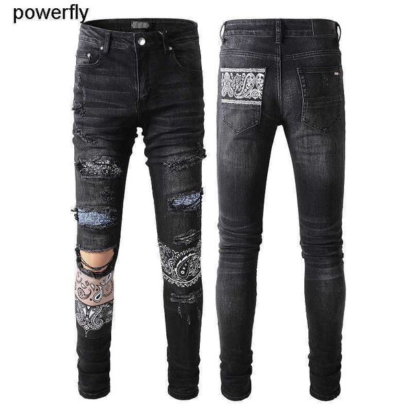 new men's jeans designer with amirs pattern youth slim fit leggings fashion streetwear pants, Blue
new men's jeans designer with amirs pattern youth slim fit leggings fashion streetwear pants, Blue