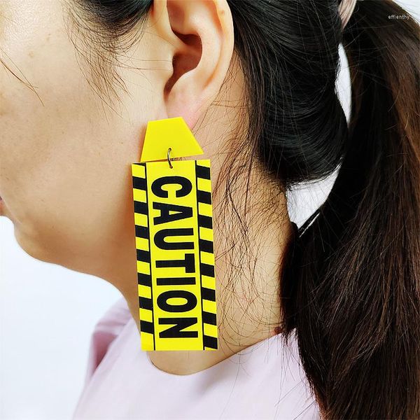 dangle earrings kuguys caution card long drop for women hiphop rock punk jewelry accessories acrylic letters festival art dancer yellow, Silver
dangle earrings kuguys caution card long drop for women hiphop rock punk jewelry accessories acrylic letters festival art dancer yellow, Silver