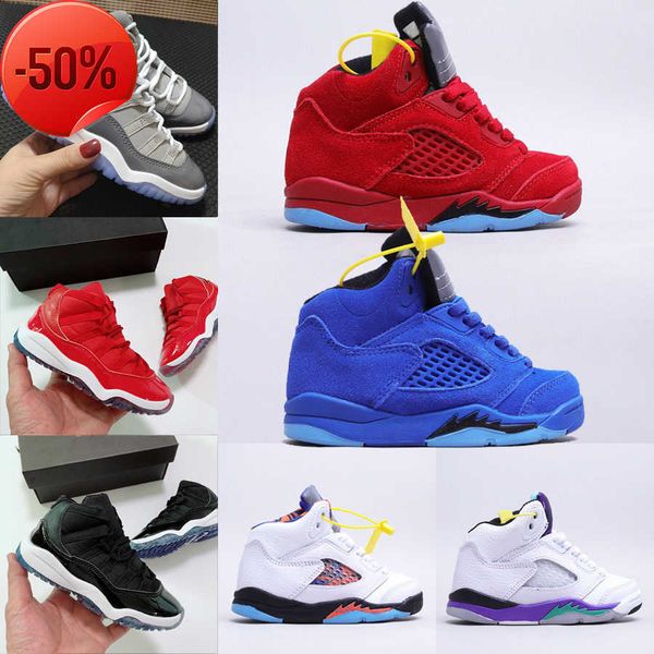 2022 infant 5 11 kids basketball shoes for boys girls jumpman 11s 5s bred cool grey flint sports snekeakers designer blue red suede toddler, Black
2022 infant 5 11 kids basketball shoes for boys girls jumpman 11s 5s bred cool grey flint sports snekeakers designer blue red suede toddler, Black