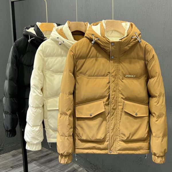 men's down parkas winter men down jacket fashion hooded short white duck down jacket thickened warm outerwear windbreaker coat youth 22, Black
men's down parkas winter men down jacket fashion hooded short white duck down jacket thickened warm outerwear windbreaker coat youth 22, Black