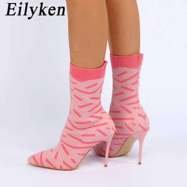 boots eilyken 2023 new spring autumn knitting stretch fabric women ankle boots pointed toe thin heels fashion female socks shoes 221123, Black
boots eilyken 2023 new spring autumn knitting stretch fabric women ankle boots pointed toe thin heels fashion female socks shoes 221123, Black