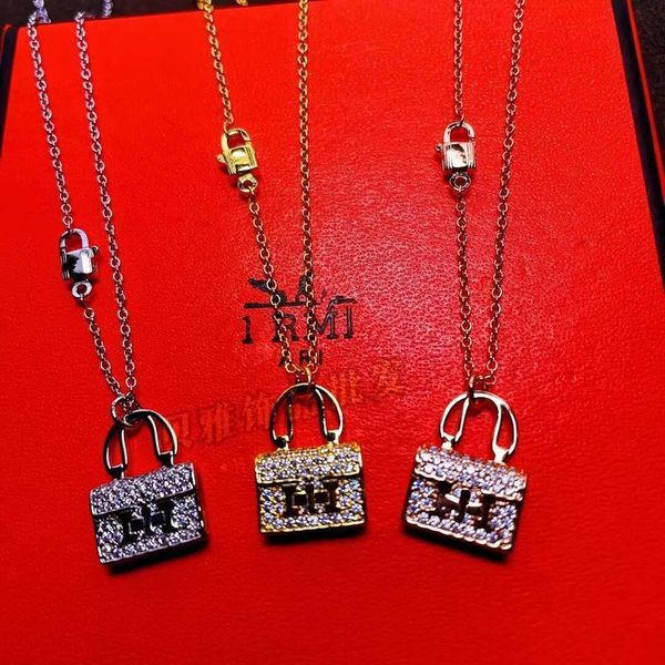 pendant necklaces purchase h family's new pink kangkang necklace female lover's home h letter full diamond bag clavicle chain, Silver
pendant necklaces purchase h family's new pink kangkang necklace female lover's home h letter full diamond bag clavicle chain, Silver
