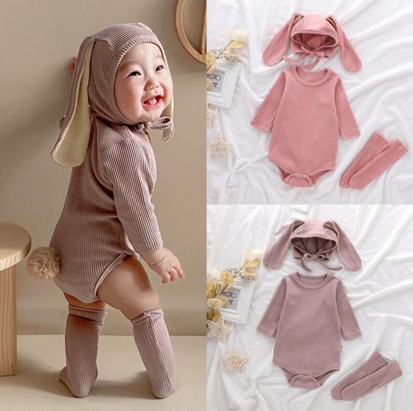 ins baby kids clothing girl romper o-neck long sleeve long rabbit ear design solid color rompers socks simple 100% cotton, Blue
ins baby kids clothing girl romper o-neck long sleeve long rabbit ear design solid color rompers socks simple 100% cotton, Blue