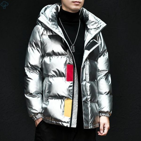 men's wool blends men winter jacket metallic shiny warm thick waterproof parkas men autumn outwear outfits windproof hooded parka coat, Black
men's wool blends men winter jacket metallic shiny warm thick waterproof parkas men autumn outwear outfits windproof hooded parka coat, Black