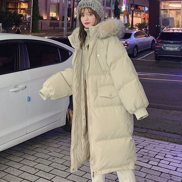 women's down parkas winter korean version loose and thickened ins down padded jacket big fur collar women's 221124, Black
women's down parkas winter korean version loose and thickened ins down padded jacket big fur collar women's 221124, Black