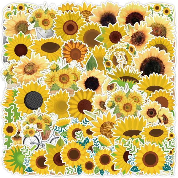 wholesale 50pcs sunflower stickers skate accessories vinyl waterproof sticker for skateboard lapluggage phone case decals party decor
wholesale 50pcs sunflower stickers skate accessories vinyl waterproof sticker for skateboard lapluggage phone case decals party decor